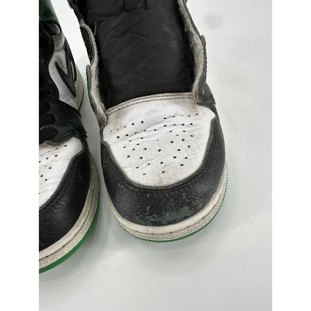 Nike Air Jordan 1 Retro Boys Size 6Y Green Athletic Shoes‎ Sneakers FD1437-031